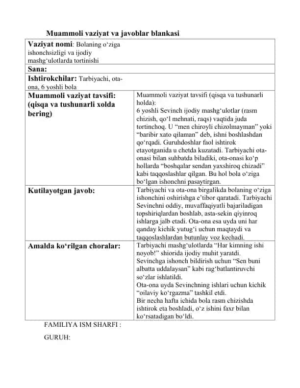 Bolalar musiqiy taʼlimi metodikasi