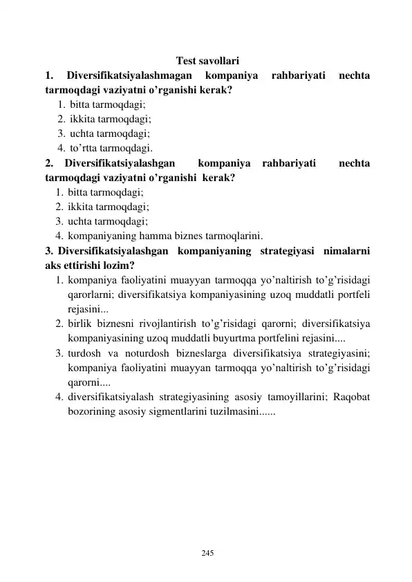 Diversifikatsiyalashgan kompaniya