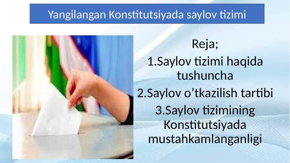 Yangilangan Konstitutsiyada saylov tizimi 14.pptx