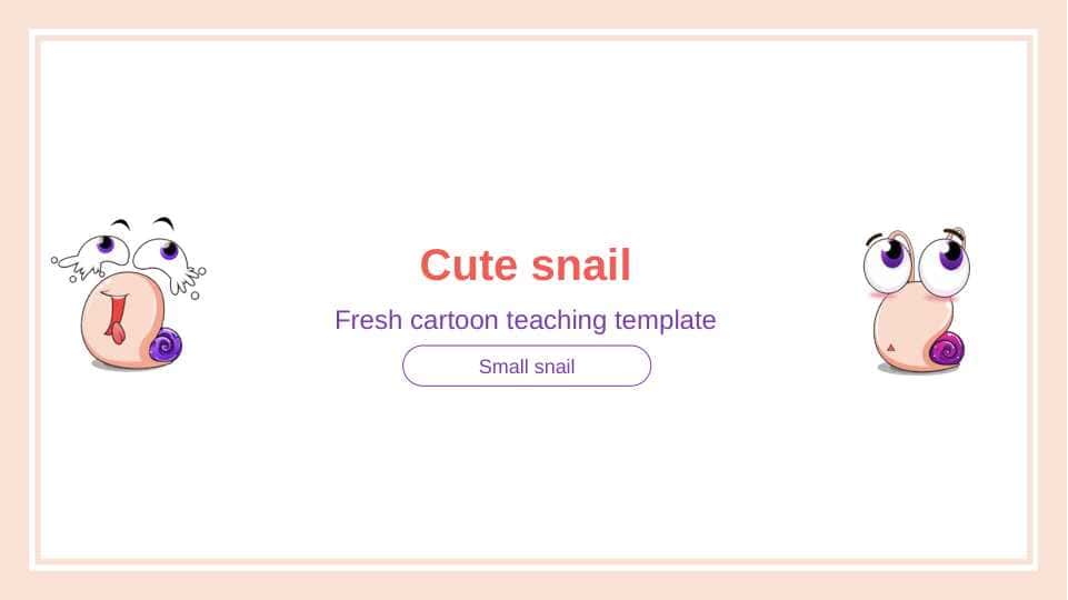 Cute snail