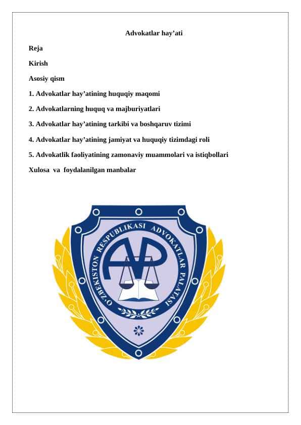 Advokatlar hay’ati