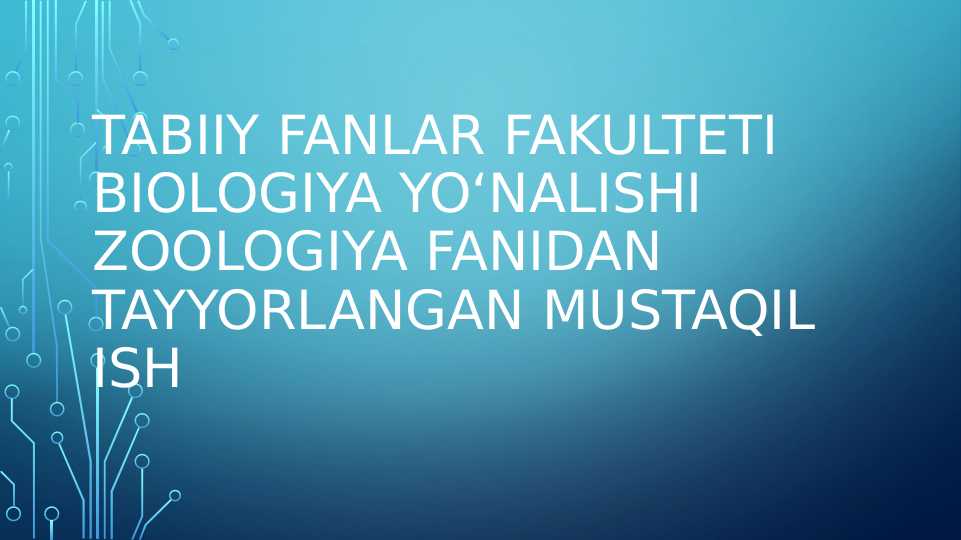 zoologiya qushlar va ularning turlari pptx