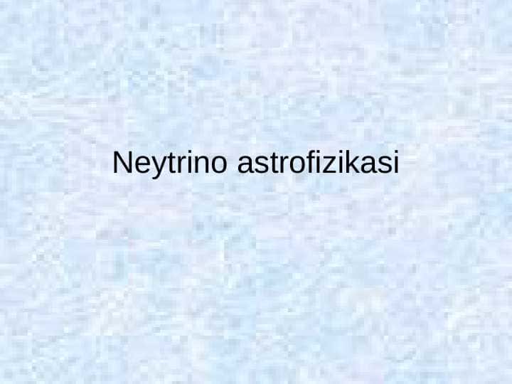Neytrino astronomiyasi