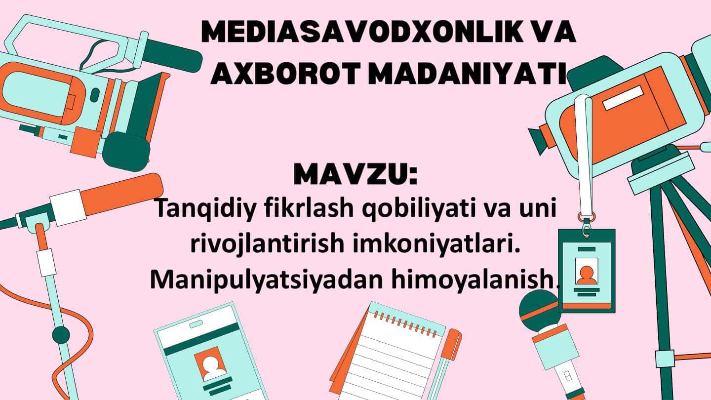 Tanqidiy fikrlash va uni rivojlantirish
