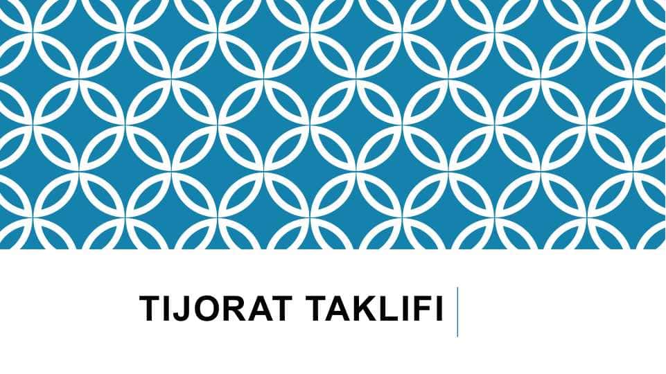 Tijorat taklifi