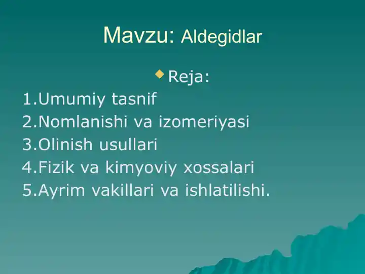 Aldegidlar