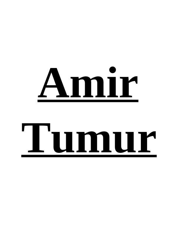 Amir Temur hayoti