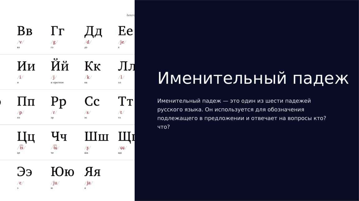 Именительный падеж