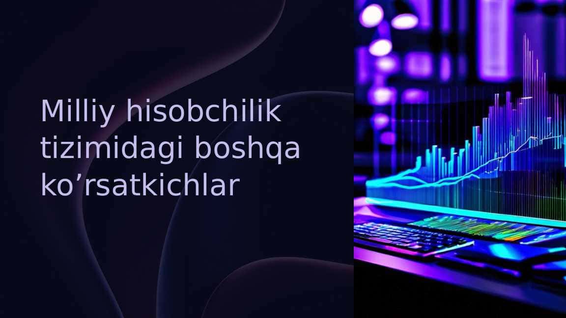 Milliy hisobchilik tizimidagi boshqa ko’rsatkichlar