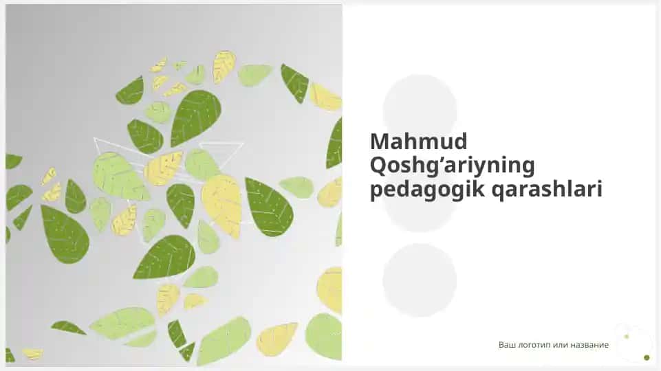 Mahmud Qoshg’ariyning pedagogik qarashlari