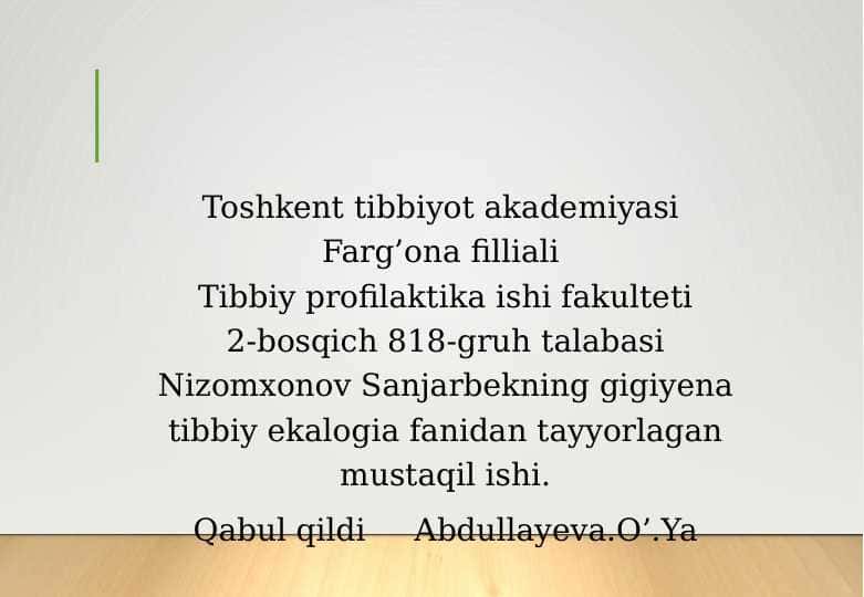 xonalarning yoritilganligi