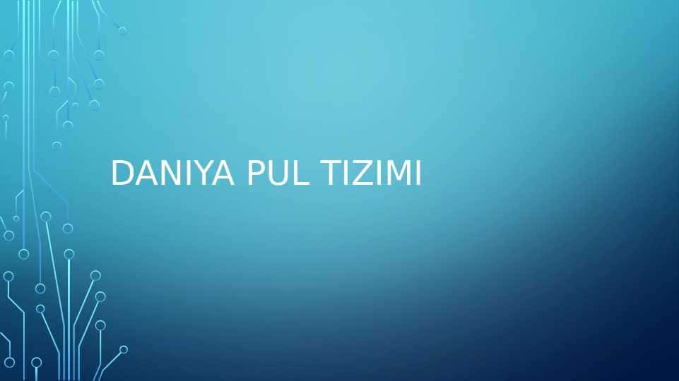 Danya pul tizimi