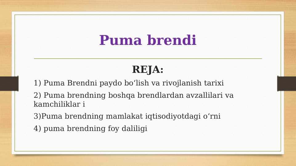 Puma brendi