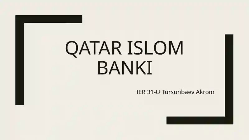 Qatar Islom Banki