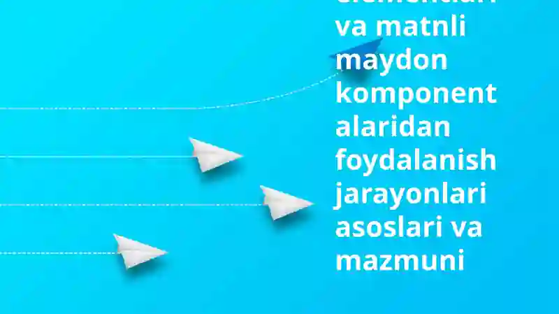 Boshqaruv Elementlari va Tekst Maydonlari