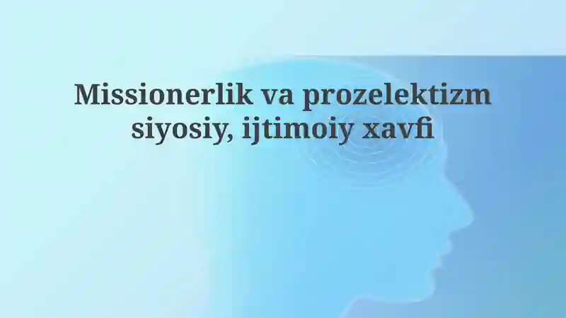 Missionerlik va Prozelitizm