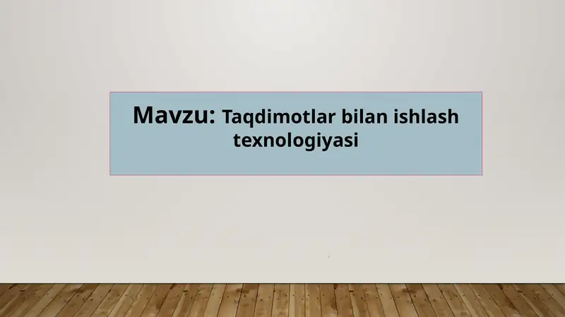 Product slide 1
