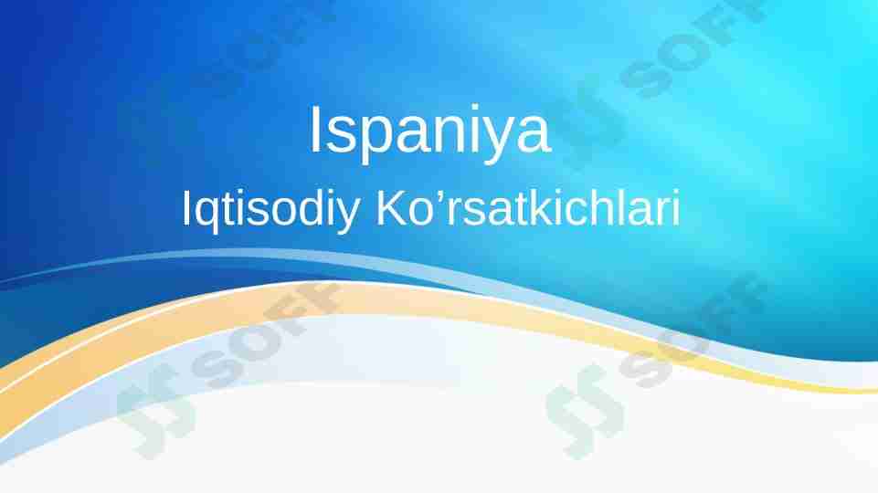 Ispaniya Iqtisodiyoti