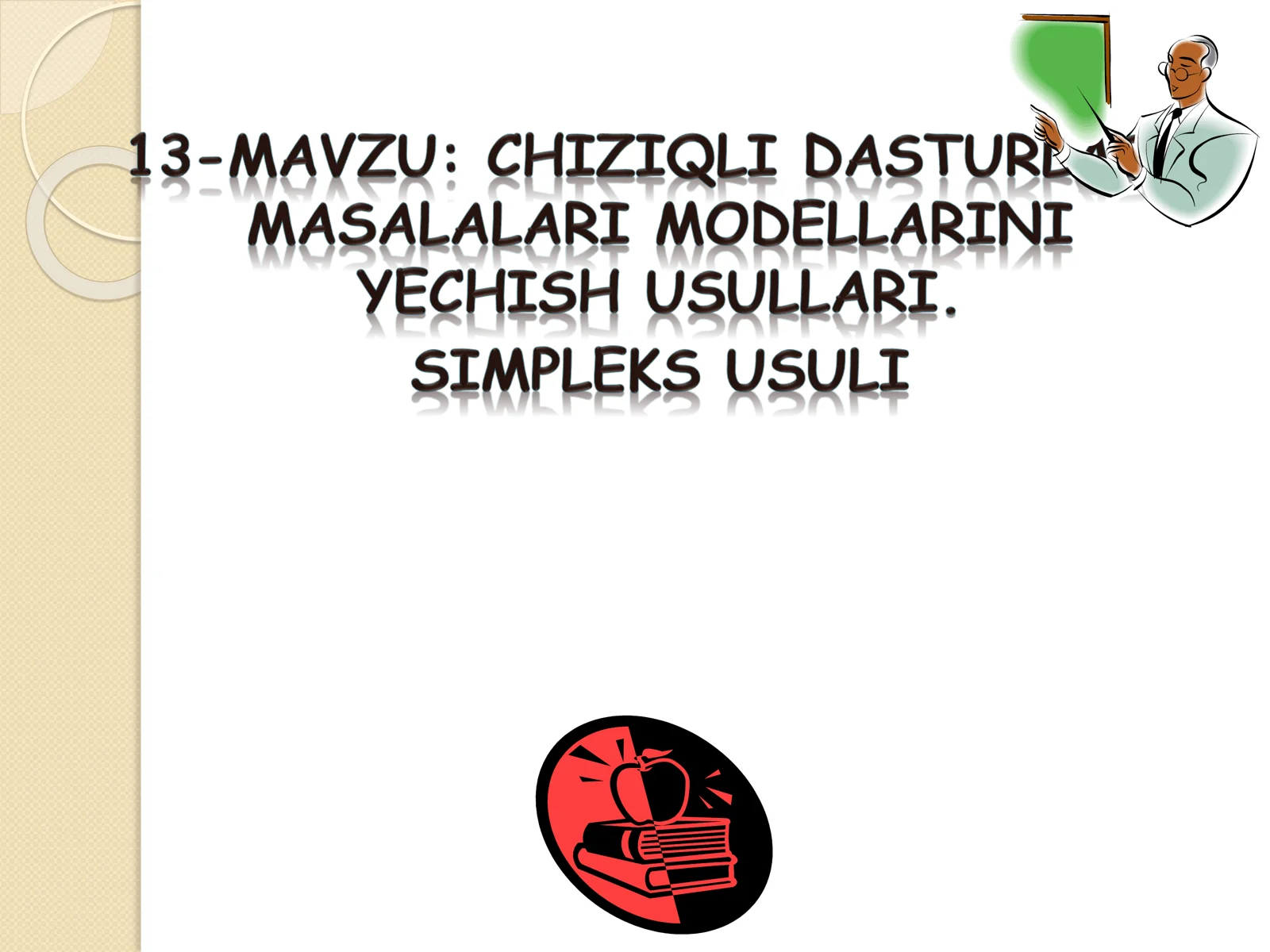 Simpleks usuli yordamida chiziqli