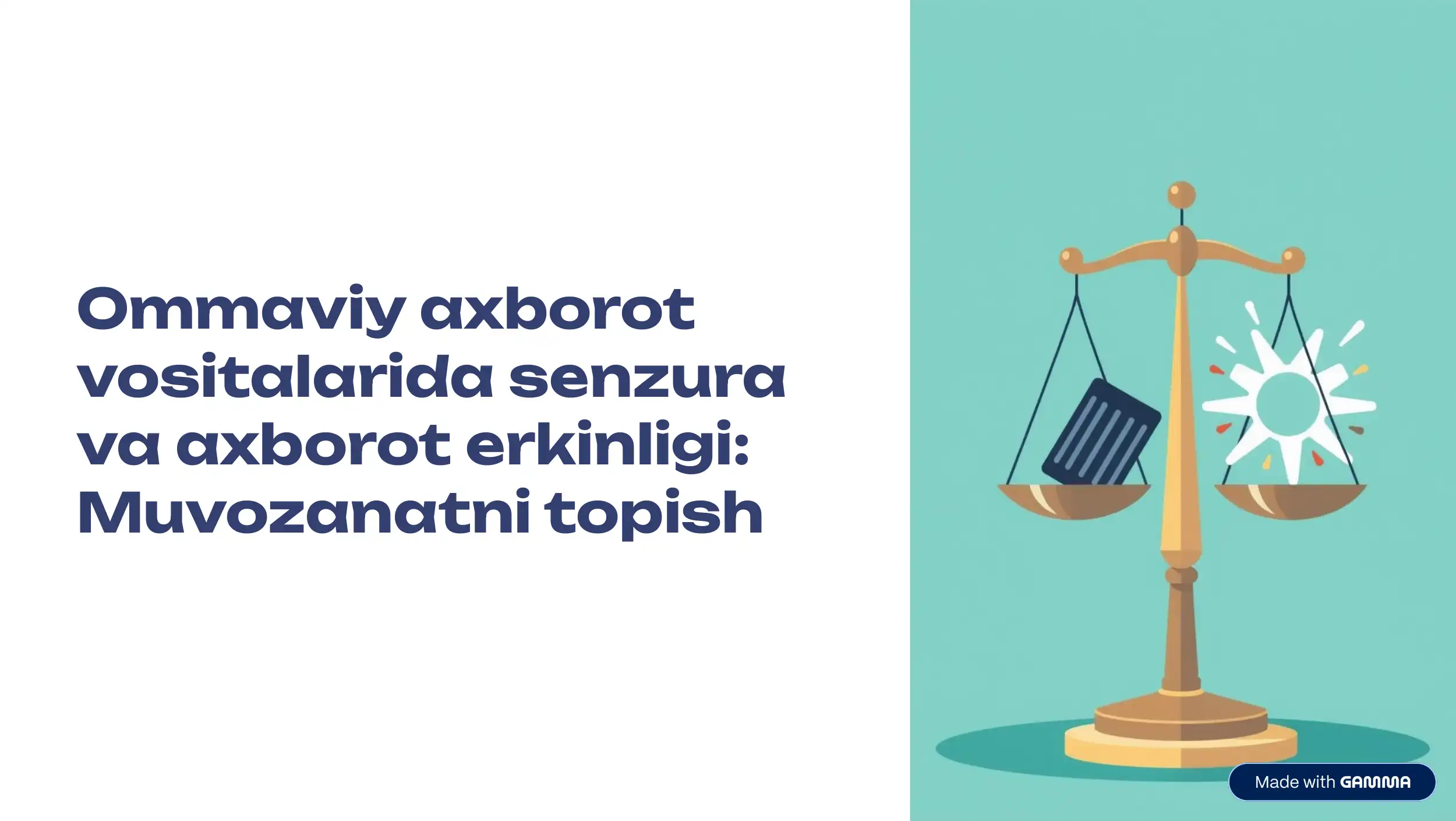 Ommaviy axborot vositalarida Senzura va Axborot Erkinligi