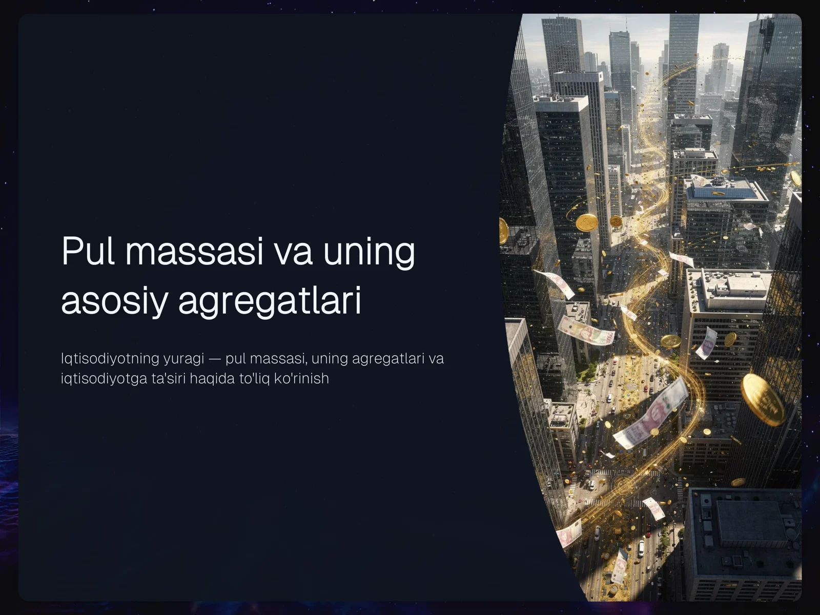 Pul massasi va uning asosiy agregatlari