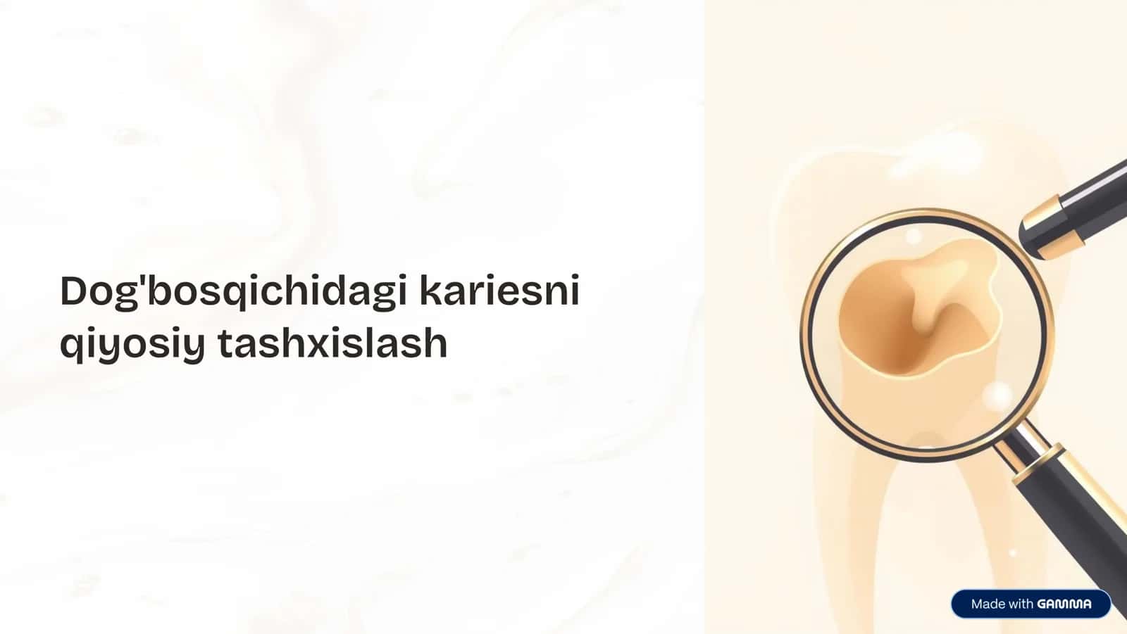 Kariesni qiyosiy tashxislash