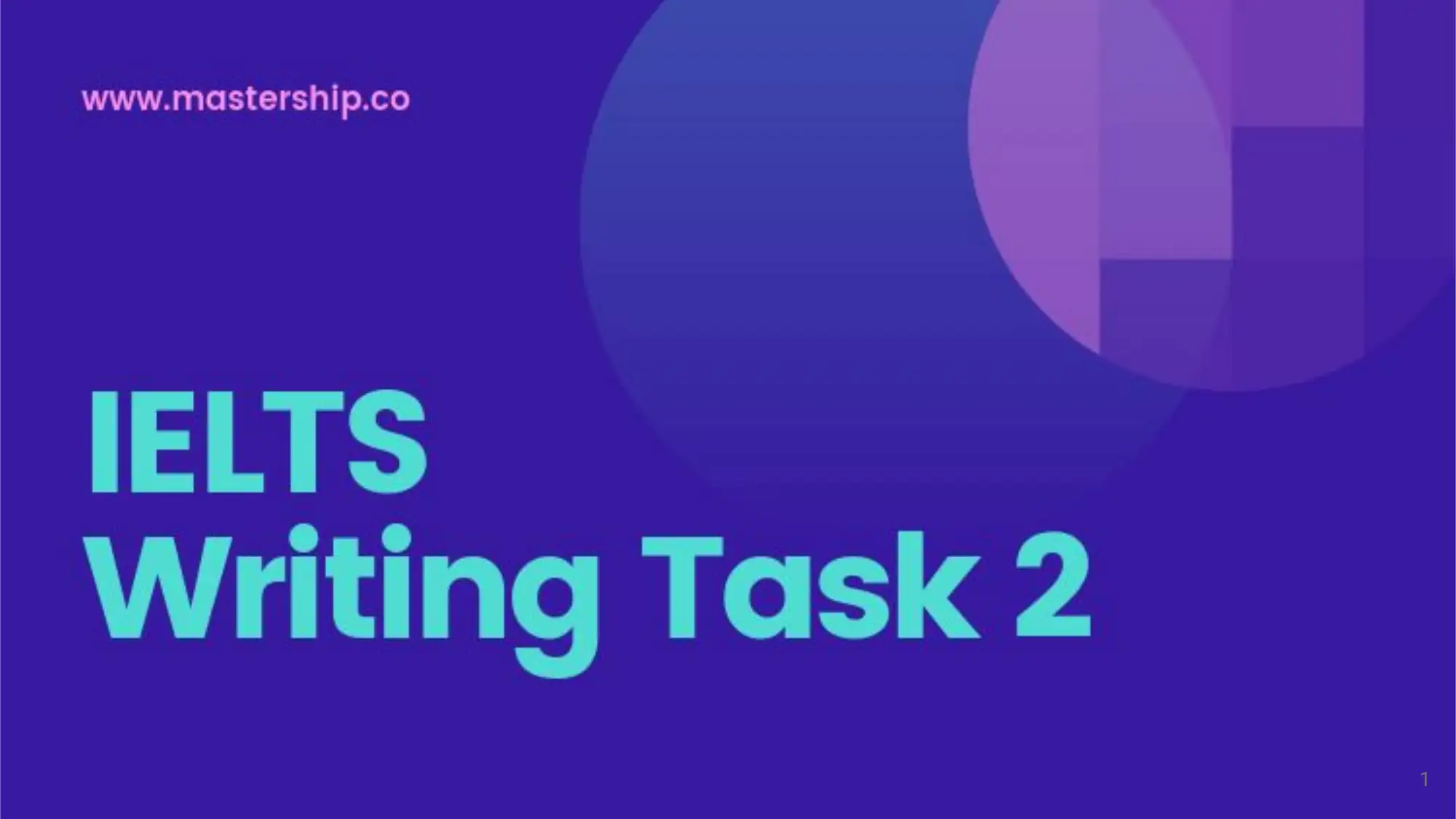 IELTS WRITING TASK 2 MASTERCLASS