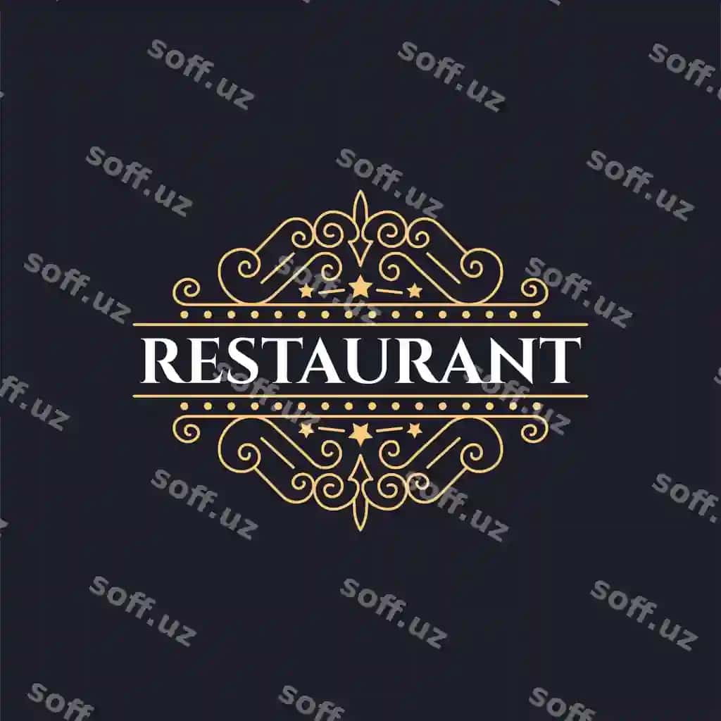 Hashamatli logotip shablon kalligrafik nafis bezak liniyalari biznes | Luxury logo template calligraphic elegant ornament lines business