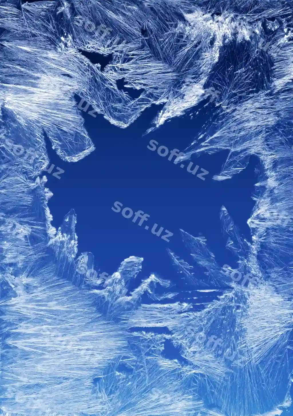 Soyuq naqshli oyna stekli | Frost pattern window glass
