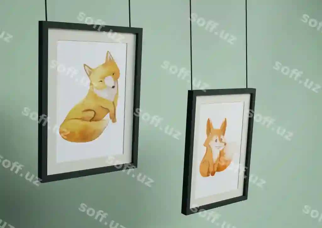 Tulki bilan asib turgan ramkalar chizadi. | Frames hanging with fox draw