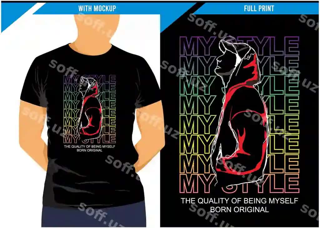 Mening uslubim streetwear futbolka dizayni | My style streetwear tshirt design