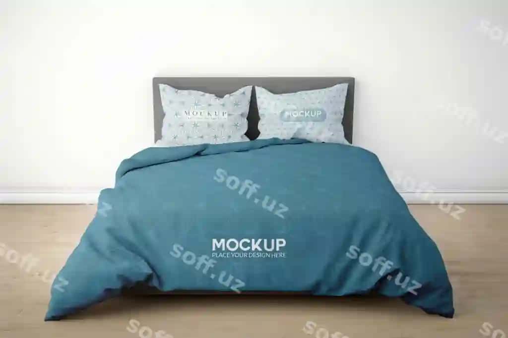 Yotoq komplekti namunasi | Bedding set mockup