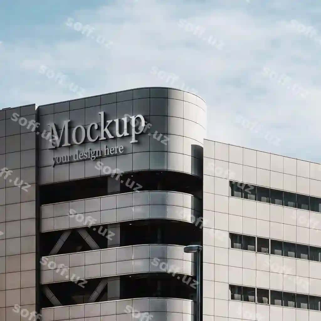 Zamonaviy shahar muhiti uchun effektli matn maketi | Effect text mockup modern urban environment