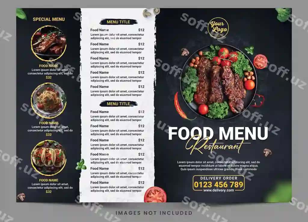 Ovqat reklamasi uchun premium shablon | Food promotion premium template