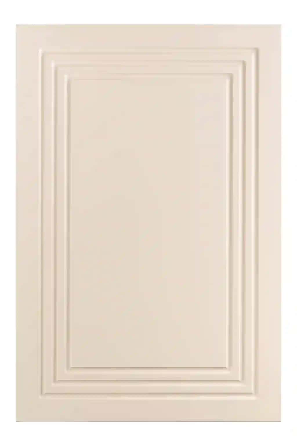 Dafn paneli dizayni bilan krem rangli shkaf eshigi | Cream colored cabinet door with recessed panel design