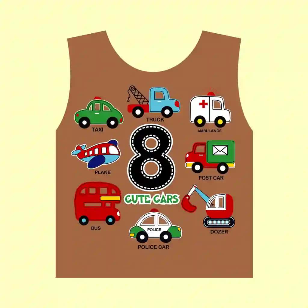 Kichkina yoqimli avtomobillar to'plami multfilm vektor illyustratsiyasini loyihalashtirdi | Collection small cute cars design cartoon vector illustration