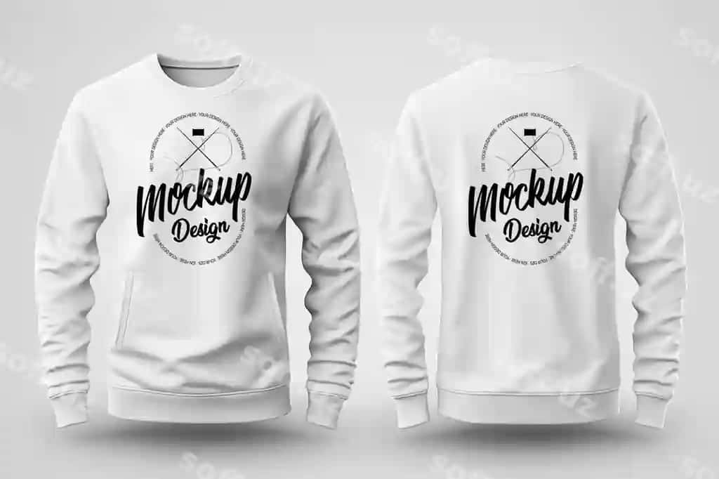 Sweat ko'ylak futbolka hoodies maket dizayn brendingi | Sweat shirt t shirt hoodies mockup design branding