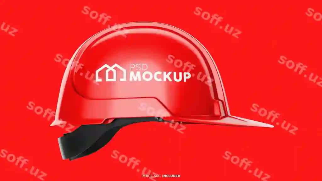 Qattiq bosh poyabzali PSD namunasi | Hard helmet psd mockup