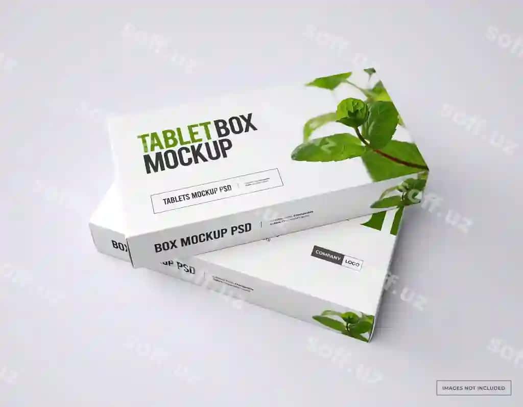 Dori vositalari brend qadoqlash namunasi | Medication branding packaging mockup