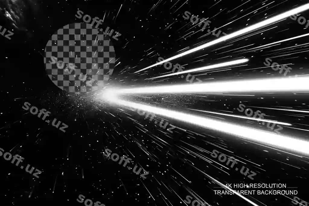 Kuch ta'siri yorqinlik effektlari bilan 4K HD rezolyutsiya shaffof fon | Force effect with light effects 4k hd resolution transparent background