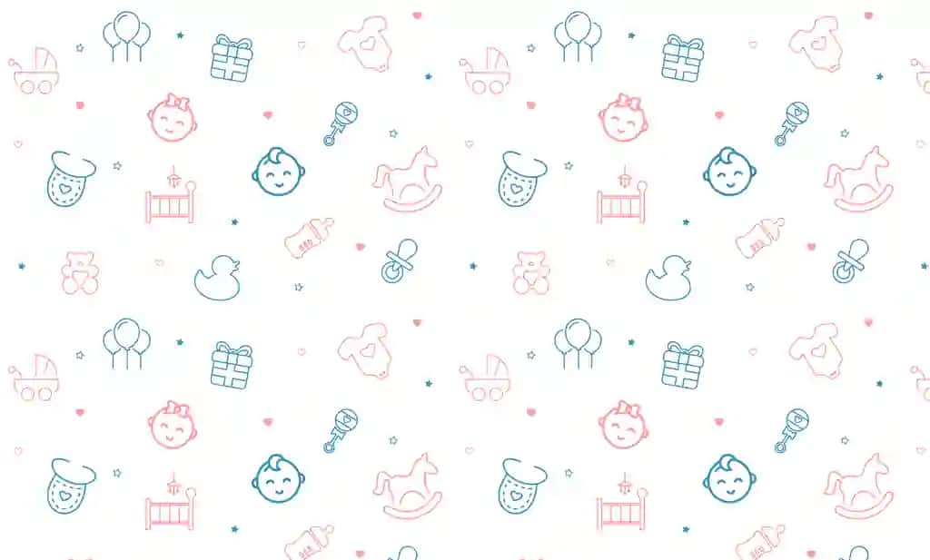 Yangi tug'ilgan chaqaloq dush choksiz naqsh to'qimachilik chop tabrik kartalari | Newborn baby shower seamless pattern textile print greeting cards