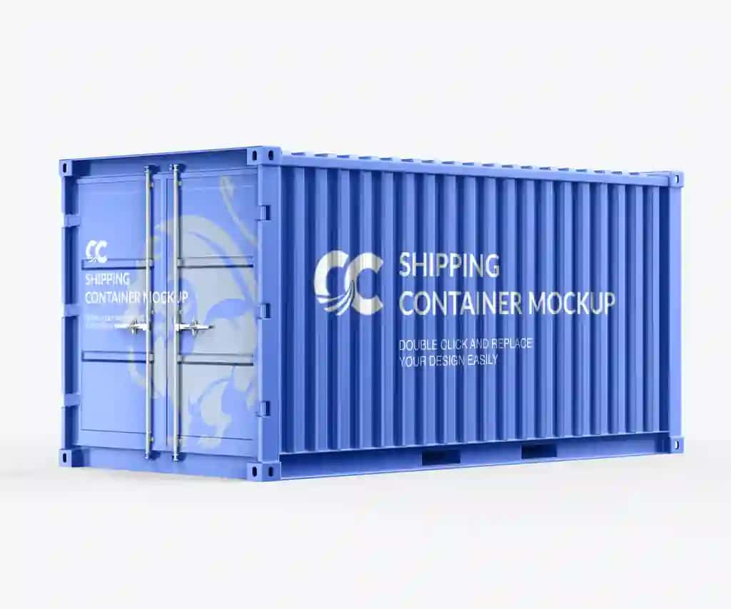 Yuk tashish konteyneri maketi | Shipping container mockup