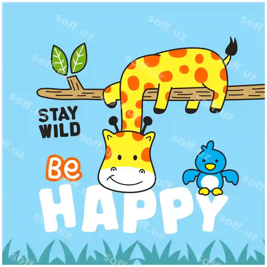 Kichik giraffa junglii komik kartun | Little giraffe is having jungle funny cartoon