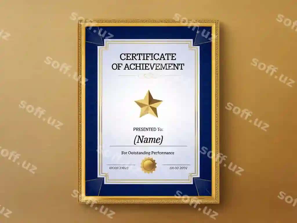 Sertifikat maketi | Certificate mockup