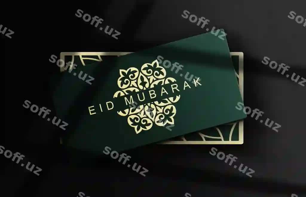 Yaqin rasm quticha namunasi oltin bosilgan | Close up box mockup with gold embossed
