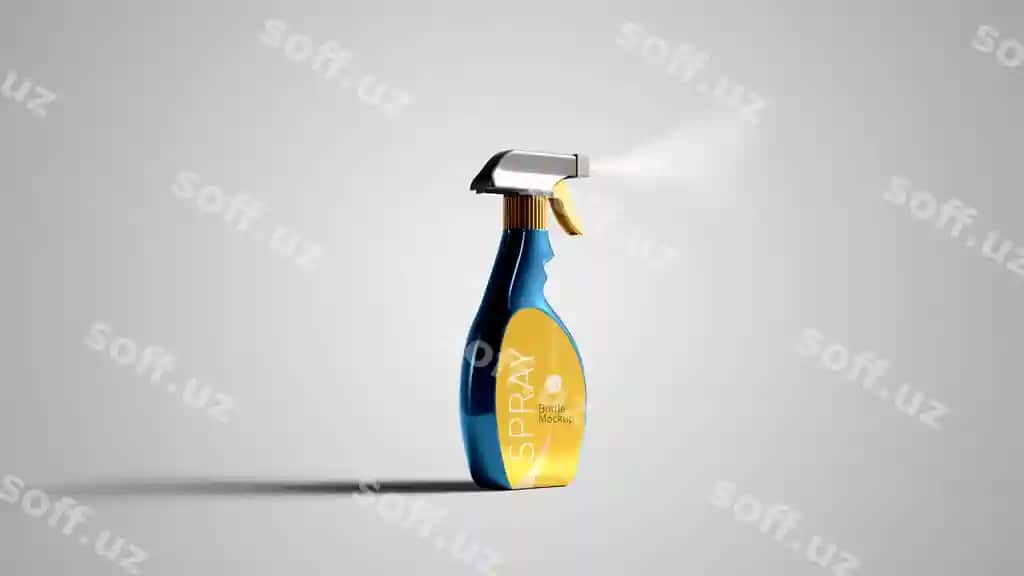Sprey flakon mockup | Spray bottle mockup