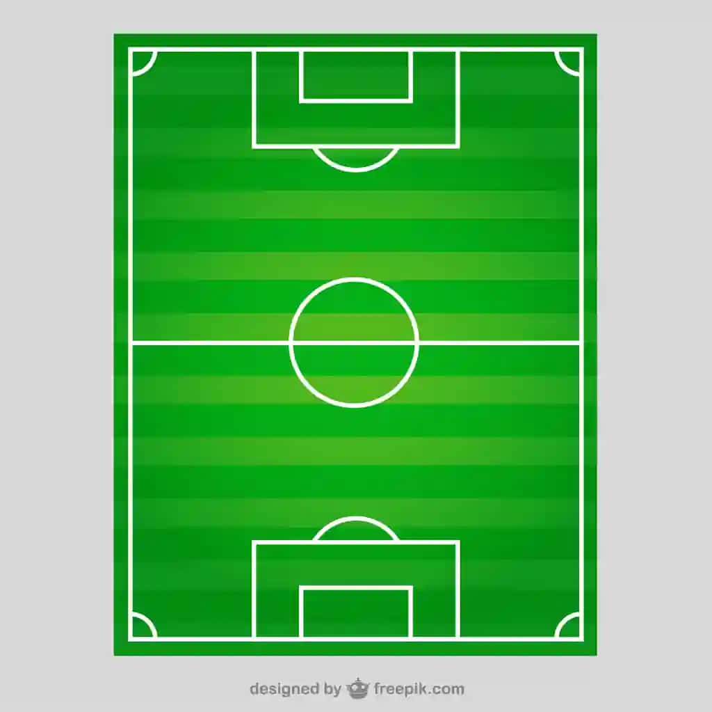 Futbol maydonining tepadan ko'rinishi | Soccer field top view