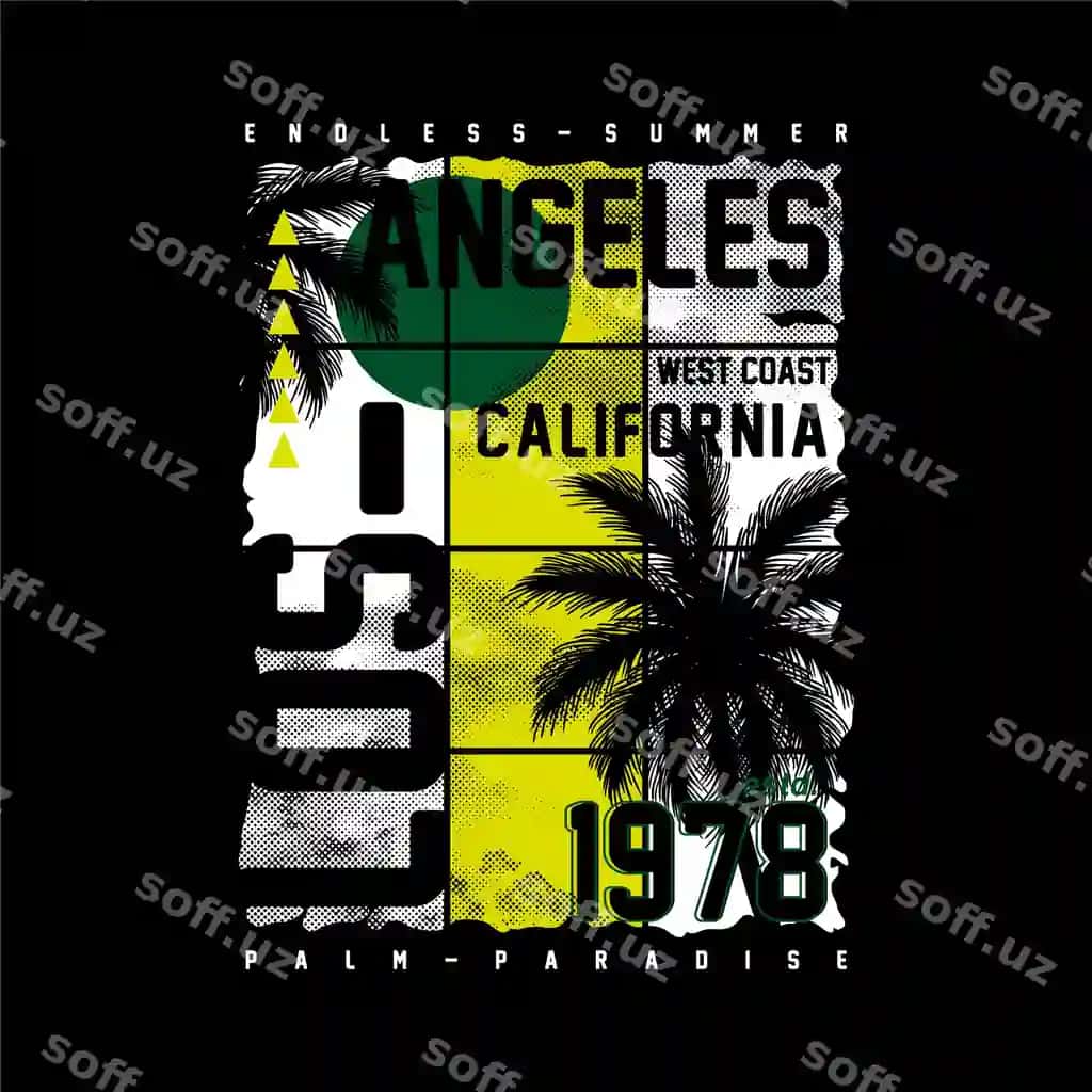 Los Angeles Kaliforniya Grafik dizayn Futbolka Vektor Yozgi aventura | Los angeles california graphics design t shirt vector summer adventure
