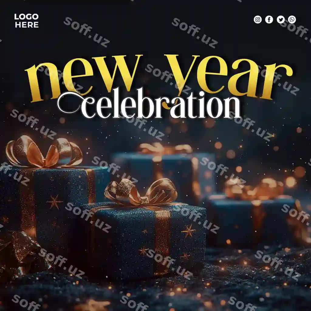 Yangi yil bayram to'yga post | New year celebration party post