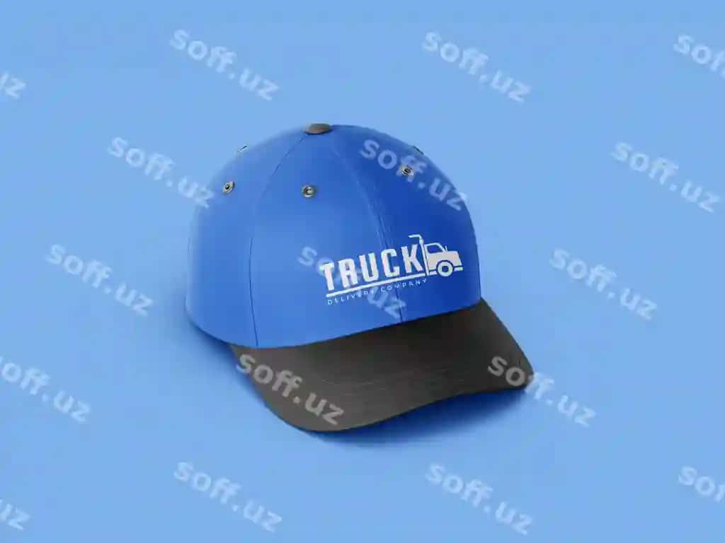 Ijodiy shapka prezentatsiya PSD mockup dizayn 2 | Creative cap presentation psd mockup design 2
